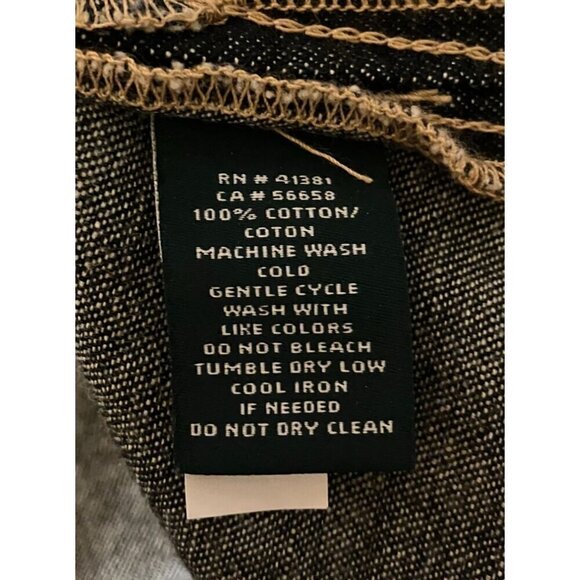 Lauren Ralph Lauren Denim Mini Dress S Petite Minimalist Capsule Western - Picture 9 of 9